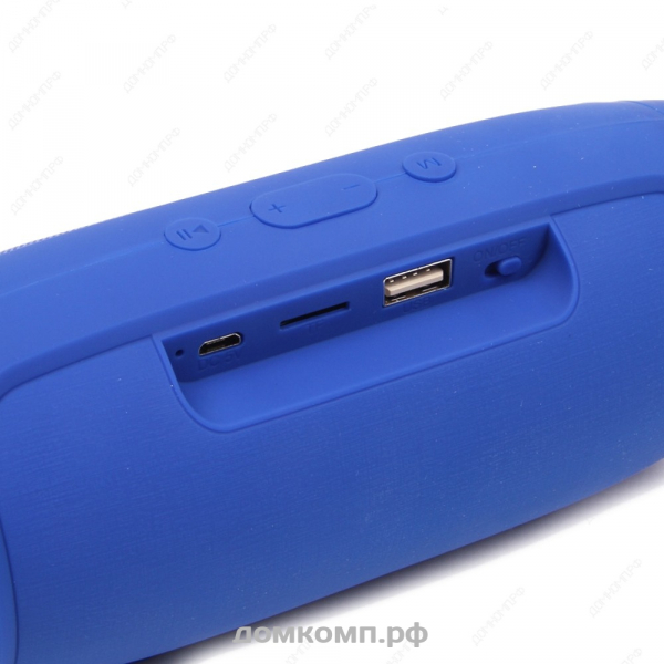 Портативная колонка BT Charge mini 3+ синяя (microSD+USB) недорого. домкомп.рф